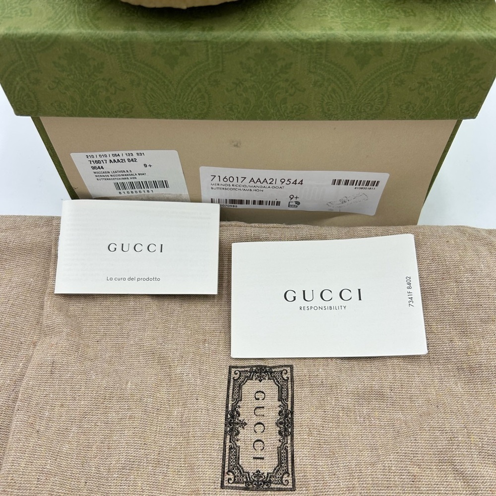Men's Gucci, Fria horse bit wool loafers size 9.5 made in Italy - Picture 5 of 10